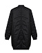 Черное пальто со вставкой в клетку No. 21 | Фото 2