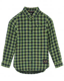 Рубашка в черно-зеленую клетку Scotch&Soda Мультиколор, арт. 167554 0461 | Фото 1