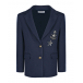 Темно-синий пиджак с патчами в морском стиле Dolce&Gabbana | Фото 1