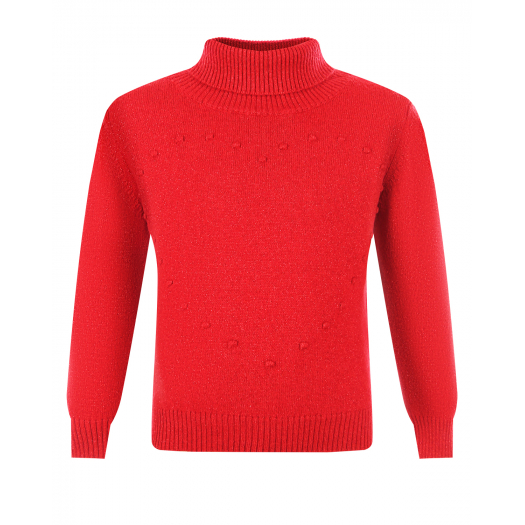 Красный свитер с помпонами Arc-en-ciel | Фото 1