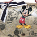 Клатч с глиттером и принтом с Mickey Mouse Monnalisa | Фото 5