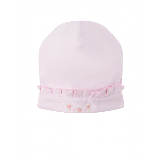 Розовая шапка с рюшами Kissy Kissy | Фото 1
