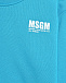 Свитшот с белым логотипом на груди, синий MSGM | Фото 3