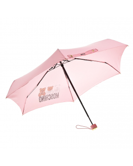 Розовый зонт с брелоком Moschino Розовый, арт. 8061 PINK | Фото 1