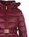 Красное стеганое пальто с поясом Monnalisa | Фото 4