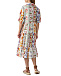 Платье льняное миди со сплошным цветочным принтом Positano Couture | Фото 4