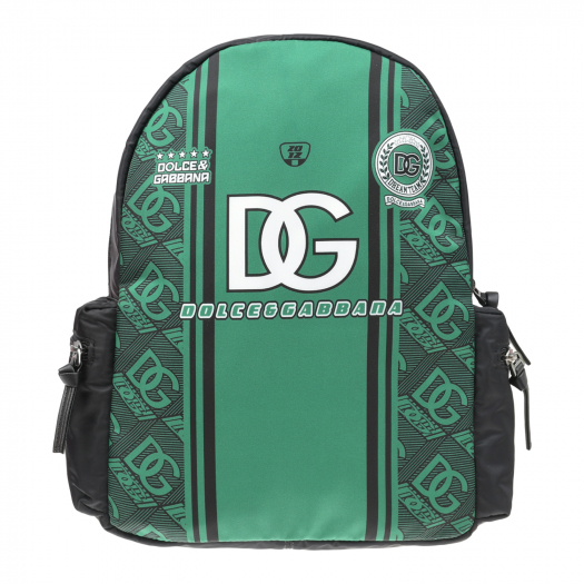 Зеленый рюкзак с лого, 34х25х12 см Dolce&Gabbana | Фото 1