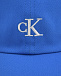 Синяя бейсболка с белым логотипом Calvin Klein | Фото 3