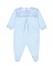 Голубой комбинезон из хлопка с вышивкой 