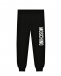 Брюки спортивные с логотипом на штанине, черные Moschino | Фото 1