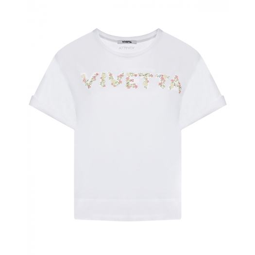 Белая футболка с логотипом Vivetta | Фото 1