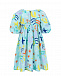 Голубое платье с морским принтом Stella McCartney | Фото 3