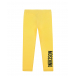Желтые леггинсы с логотипом Moschino | Фото 1