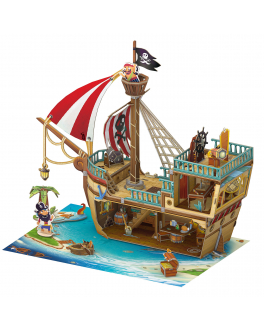 Пазл 3D &quot;Пиратский корабль&quot;, 157 деталей CubicFun , арт. P832H | Фото 1