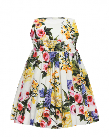 Платье с цветочным принтом Dolce&Gabbana | Фото 1