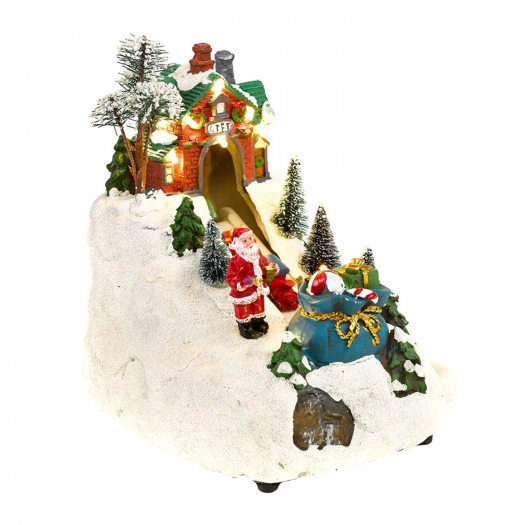 Новогодний сувенир &quot;Зимняя гора&quot; 19х14х21 см (LED) Timstor | Фото 1