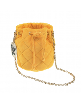Желтая сумка-ведро, 23x17x12 см Mini Rodini Оранжевый, арт. 22260102 23 | Фото 1