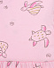 Розовое платье с принтом &quot;морские черепахи&quot; Sanetta Kidswear | Фото 3
