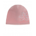 Розовая шапка с белым цветком MaxiMo | Фото 1
