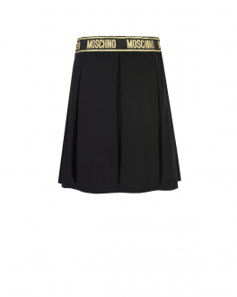 Черная юбка со складками Moschino Черный, арт. HDJ021 LJA00 60100 | Фото 2