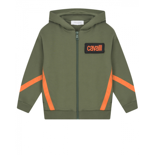 Спортивная куртка цвета хаки Roberto Cavalli | Фото 1