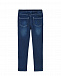 Синие джинсы с поясом на резинке Monnalisa | Фото 2