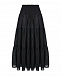 Черная юбка с поясом на резинке Dan Maralex | Фото 4