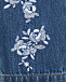 Синие джинсы с вышивкой &quot;розы&quot; Ermanno Scervino | Фото 5