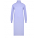 Сиреневое платье-водолазка из шерсти и кашемира Dan Maralex | Фото 1