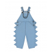 Голубой джинсовый комбинезон с декором &quot;крокодил&quot; Stella McCartney | Фото 1