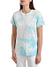 Бело-голубая футболка tie-dye Forte dei Marmi Couture | Фото 7