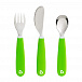 Набор посуды Splash (3 миски, стаканчик, столовые приборы), зеленый MUNCHKIN | Фото 15