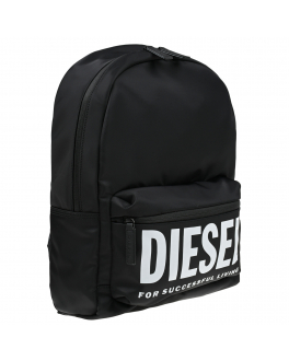 Черный рюкзак с белым лого Diesel Черный, арт. J01021 KXBEW K900 | Фото 2