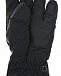 Черные непромокаемые перчатки с манжетом на молнии Poivre Blanc | Фото 5