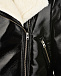 Черная куртка-авиатор из эко-кожи Monnalisa | Фото 4