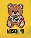Желтый свитшот с принтом &quot;медвежонок&quot; Moschino | Фото 3