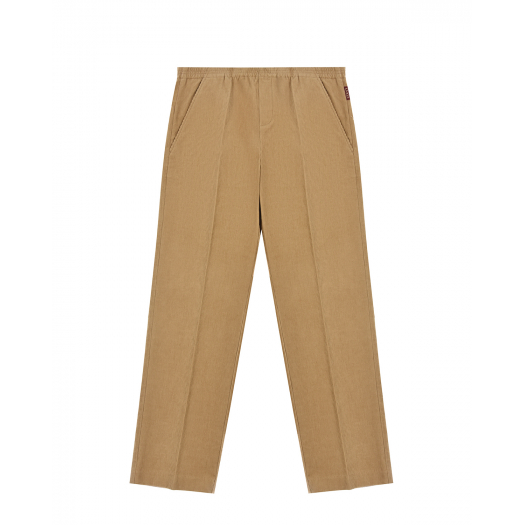 Вельветовые брюки песочного цвета GUCCI | Фото 1