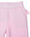 Розовые спортивные брюки с рюшей Monnalisa | Фото 3