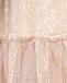 Платье персикового цвета с отделкой пайетками Miss Blumarine | Фото 3