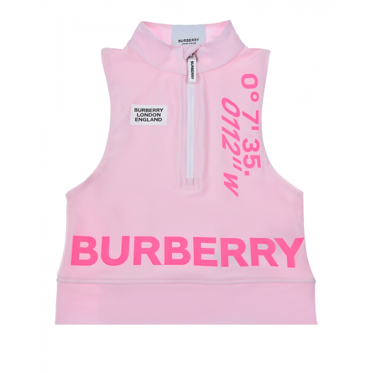 Розовый спортивный топ Burberry | Фото 1