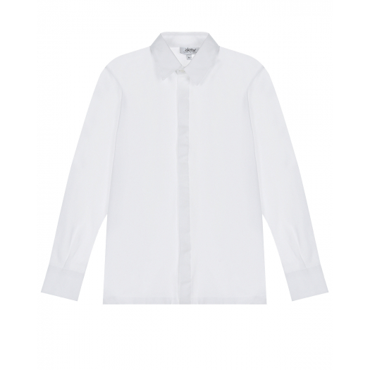 Рубашка из белого трикотажа Aletta | Фото 1