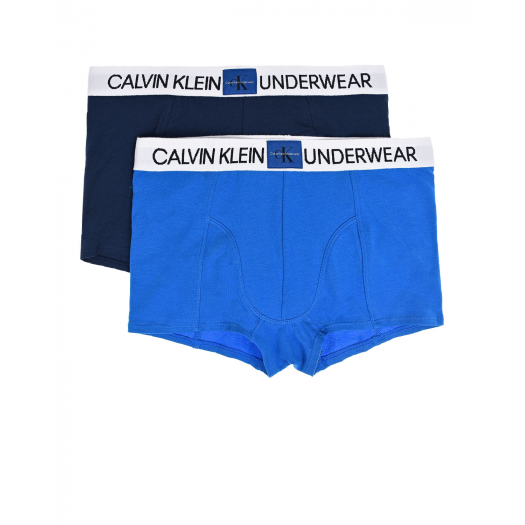 Трусы-боксеры, комплект из 2 штук, синий, голубой Calvin Klein | Фото 1