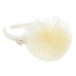Белый ободок с помпоном Monnalisa | Фото 1
