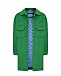 Зеленое пальто с накладными карманами MIMISOL | Фото 2