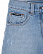 Голубые джинсы с потертостями Dolce&Gabbana | Фото 3