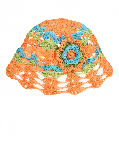 Вязаная шляпа с цветком Catya | Фото 1