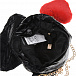 Стеганая сумка с брелоком в форме сердечка, 6х22х20 см Monnalisa | Фото 4