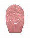 Розовая шапка-шлум с принтом &quot;звездочки&quot; MaxiMo | Фото 4