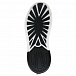 Черно-белые кроссовки с контрастным логотипом  | Фото 5