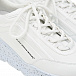 Белые кроссовки с подошвой в крапинку MSGM | Фото 7